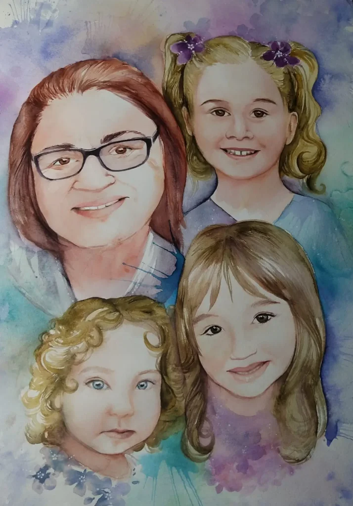 druzinski-portret-LarisaUranicGorjan-portretno-slikarstvo